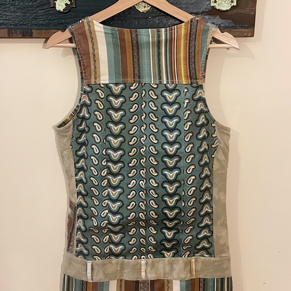 N.T.S Not the Same Sleeveless MultiPrint Dress Size 38 - Picture 12 of 16